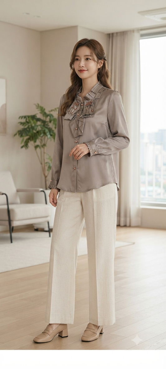 KOREAN shirt S